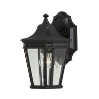 AUSSENWANDLEUCHTE FE-COTSLN2-S-BK - Schwarz, KONVENTIONELL, Glas/Metall (16.5/29.2 /19.7cm) - Elstead Lighting