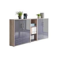 Office Edition B:213cm Sonoma Eiche/anthrazit - Anthrazit Hochglanz/Sonoma Eiche, MODERN, Holzwerkstoff (213/114/33cm) - MID.YOU