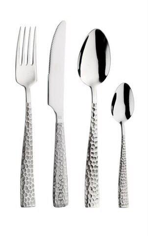 sada príborov PALACE MARTELLATO - farba ušľachtilej ocele, Basics, kov - Pintinox