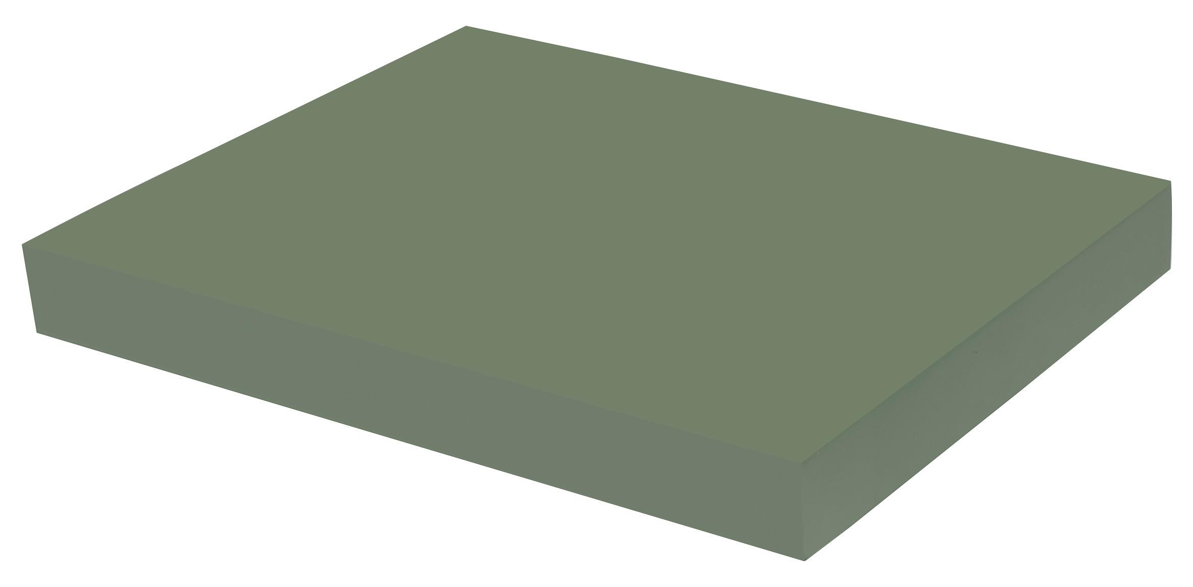 NÁSTENNÁ POLICA ANJA -SB- - zelená, Modern, kompozitné drevo (23,5/3,8/23,5cm) - Mömax