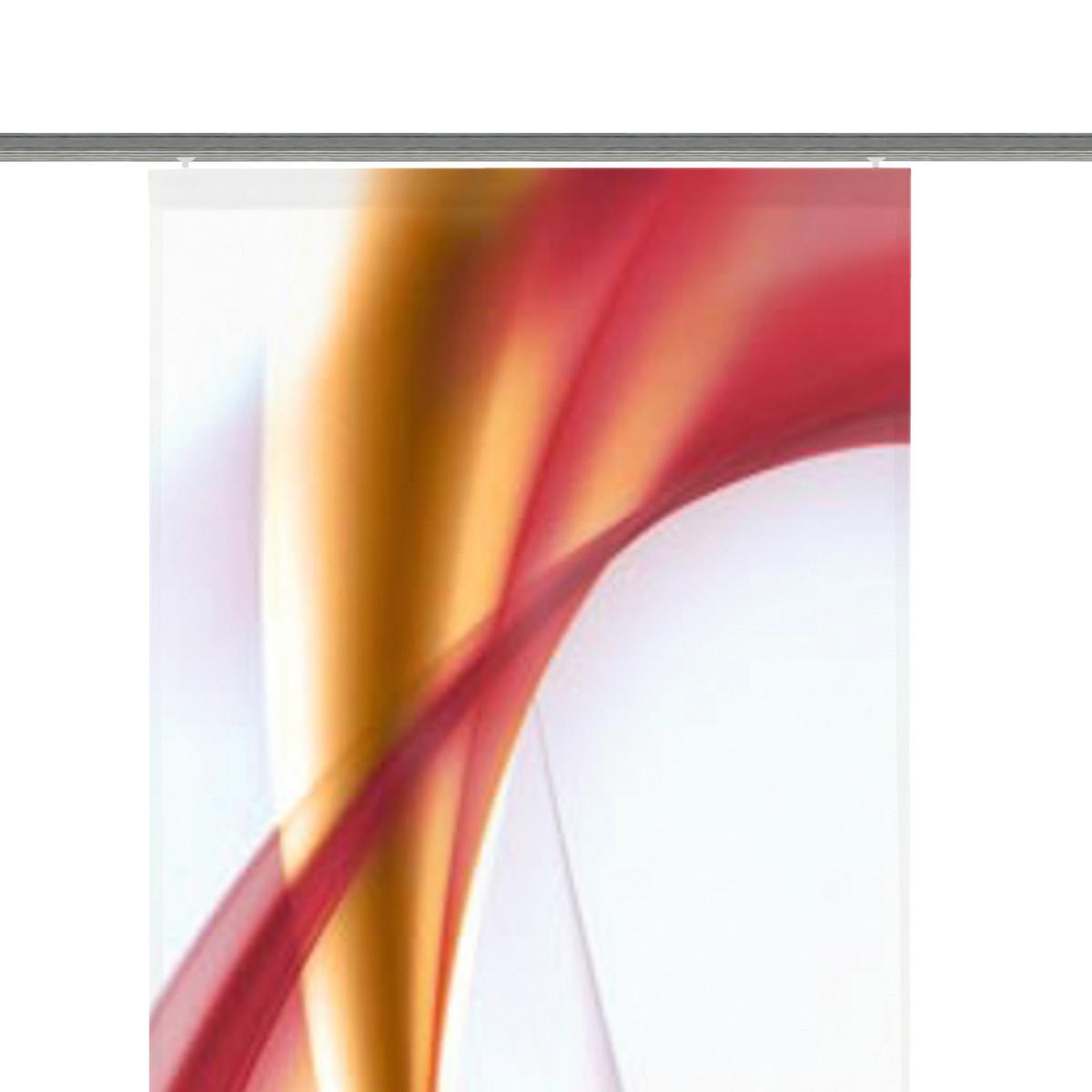 Flächenvorhang 2-Tlg. Redfield B: 60 cm, Rot - Rot, Basics, Textil (60/245cm)