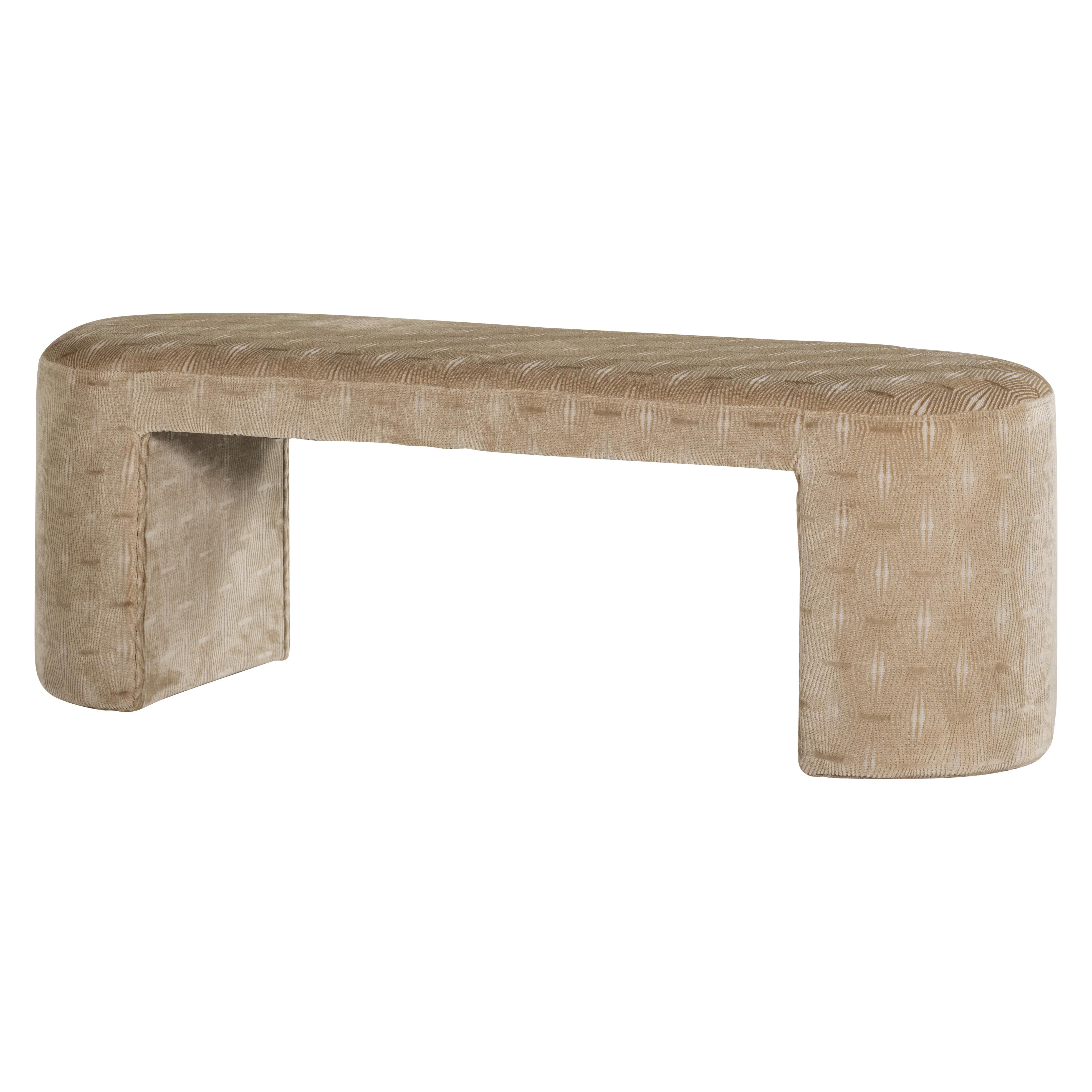 Sitzbank Jacob Braun/Naturfarben B: 130cm - Braun/Naturfarben, MODERN, Textil (130/46/46cm) - Livetastic