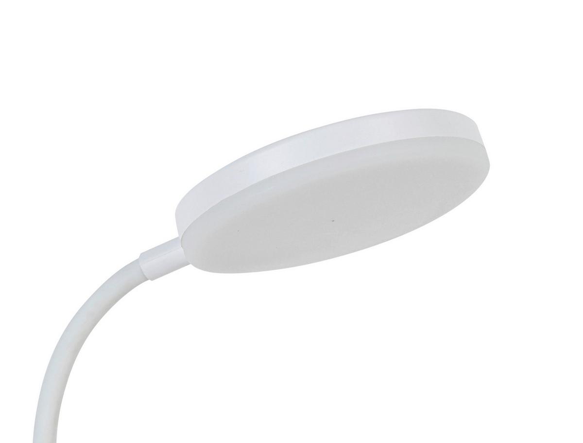 Íróasztallámpa Lida - fehér, Modern, műanyag/fém (12/10/45cm) - Luca Bessoni