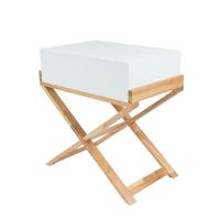 Beistelltisch Valerie Weiß L: 56 Cm - Weiß, Design, Holz/Holzwerkstoff (56/58/34cm) - Kayoom