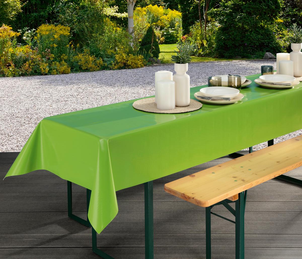 Tischdecke Party - Gelb/Rot, LIFESTYLE, Kunststoff (100/250cm)