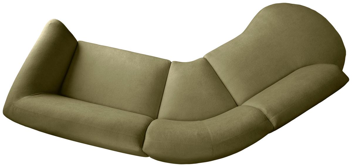 Ecksofa Jesi, Grün S: 182x276 Cm - Schwarz/Grün, MODERN, Textil (182/276cm) - Livetastic