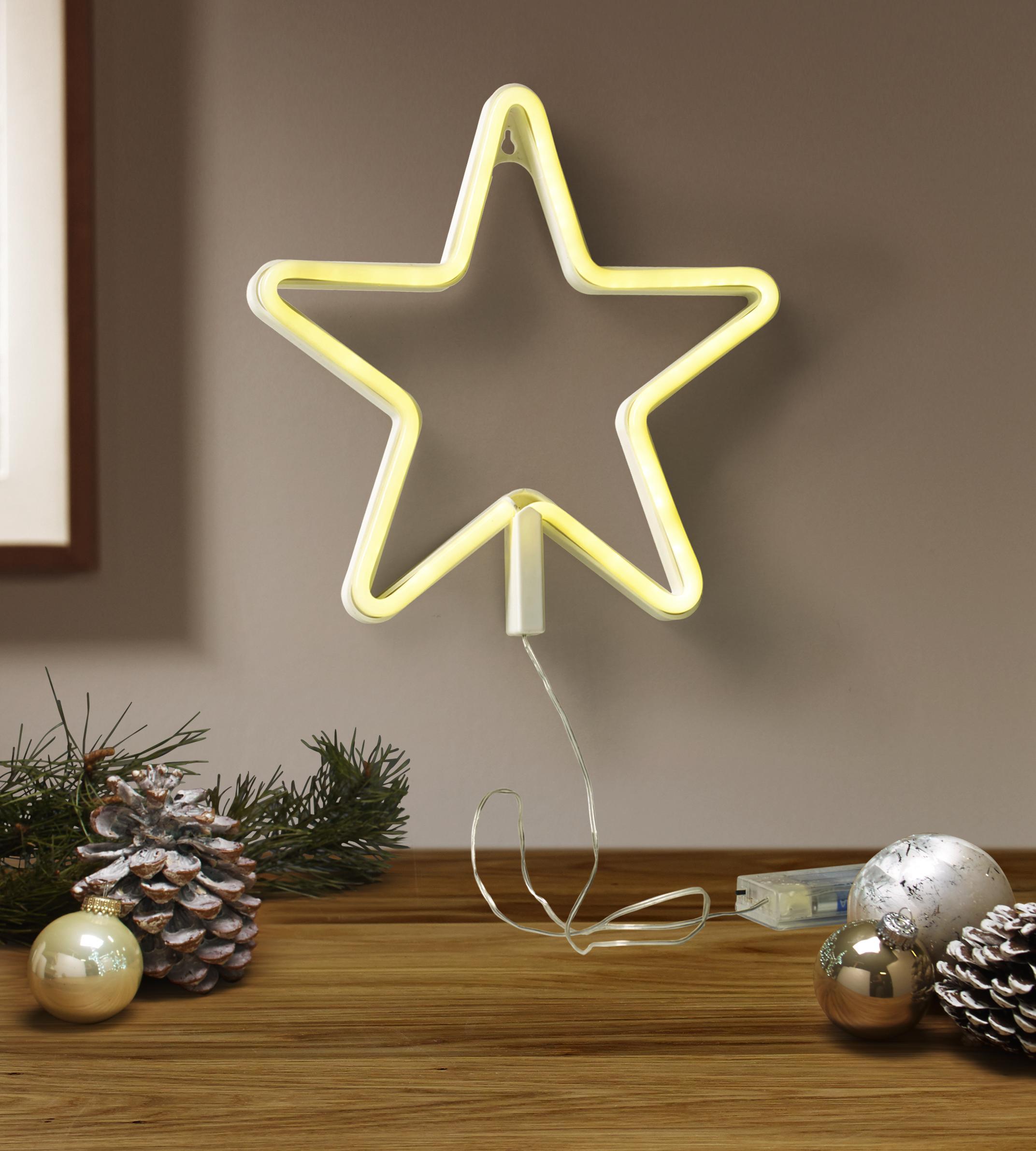 Hangulatvilágítás Benjamin - Fehér, romantikus/Landhaus, Műanyag (28cm) - James Wood