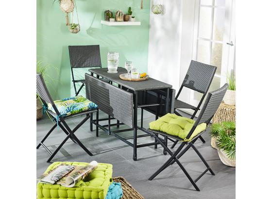Sada Na Balkon Torino - tmavě šedá, Moderní, kov/umělá hmota - Mömax modern living Sada Na Balkon Torino - tmavě šedá, Moderní, kov/umělá hmota - Mömax modern living