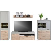 Stapelprogramm Dynamic - Hellgrau, MODERN, Glas/Holzwerkstoff (310/191/50cm)