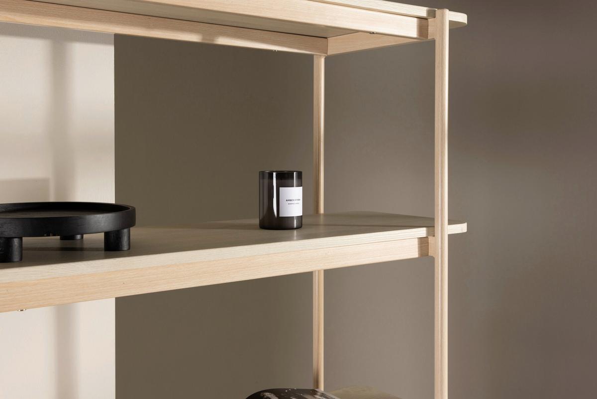 REGAL Heim, Beige B: 120 cm - Beige, MODERN, Holz/Metall (120/190/40cm) - Livetastic