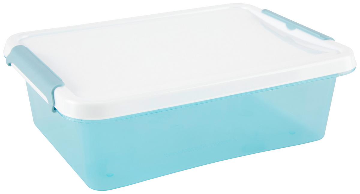 Aufbewahrungsdose Bianca - Blau/Transparent, Basics, Kunststoff (61/40/140cm) - Luca Bessoni