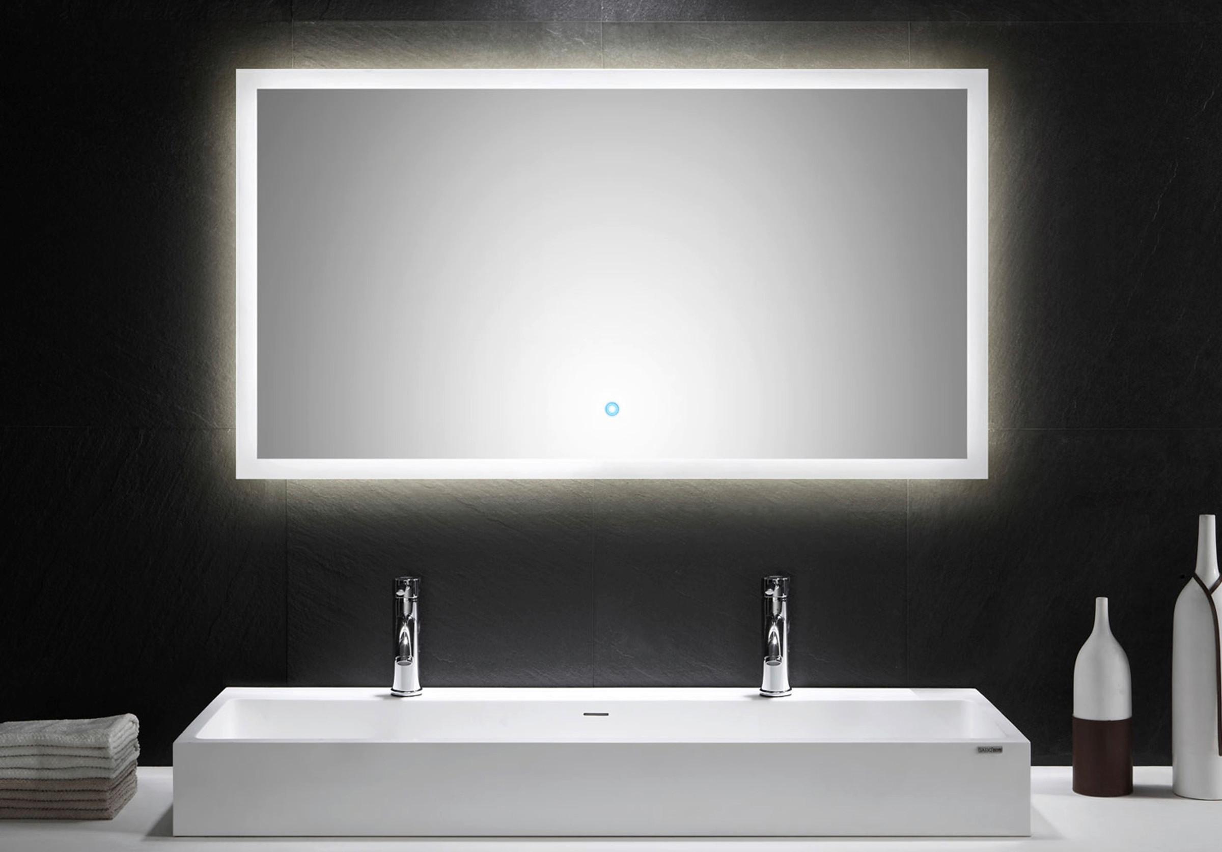 Badezimmerspiegel Led Spiegel Rechteckig B:120cm - MODERN, Glas (120/65/3,2cm) - MID.YOU