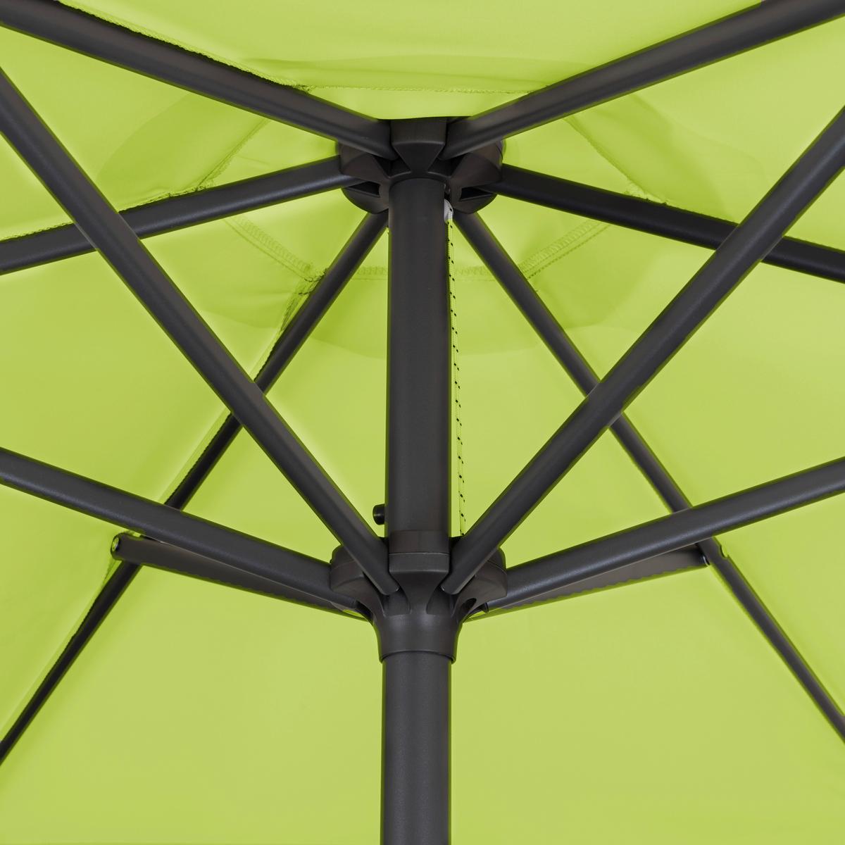Sonnenschirm Basic Lift DM: 182 cm H: 210 cm Grün - Anthrazit/Grün, Basics, Textil/Metall (182/210cm) - Doppler