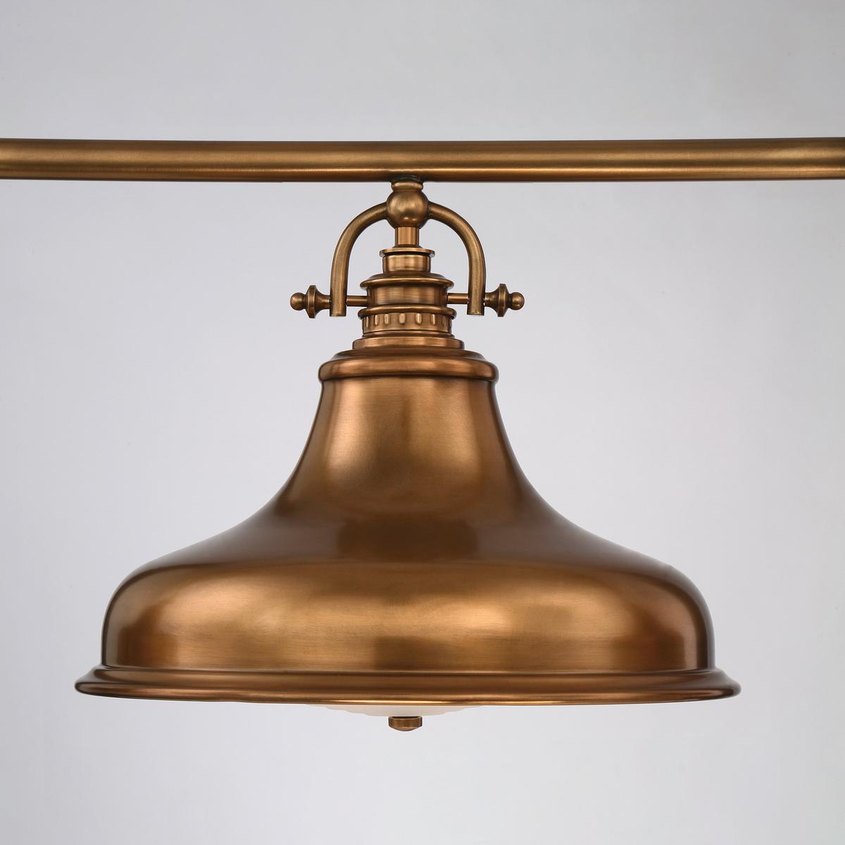 Hängeleuchte H: ca. 73 cm 3-Flammig Messingfarben - Messingfarben, Design, Glas/Metall (133.3/73/34.3cm) - Elstead Lighting