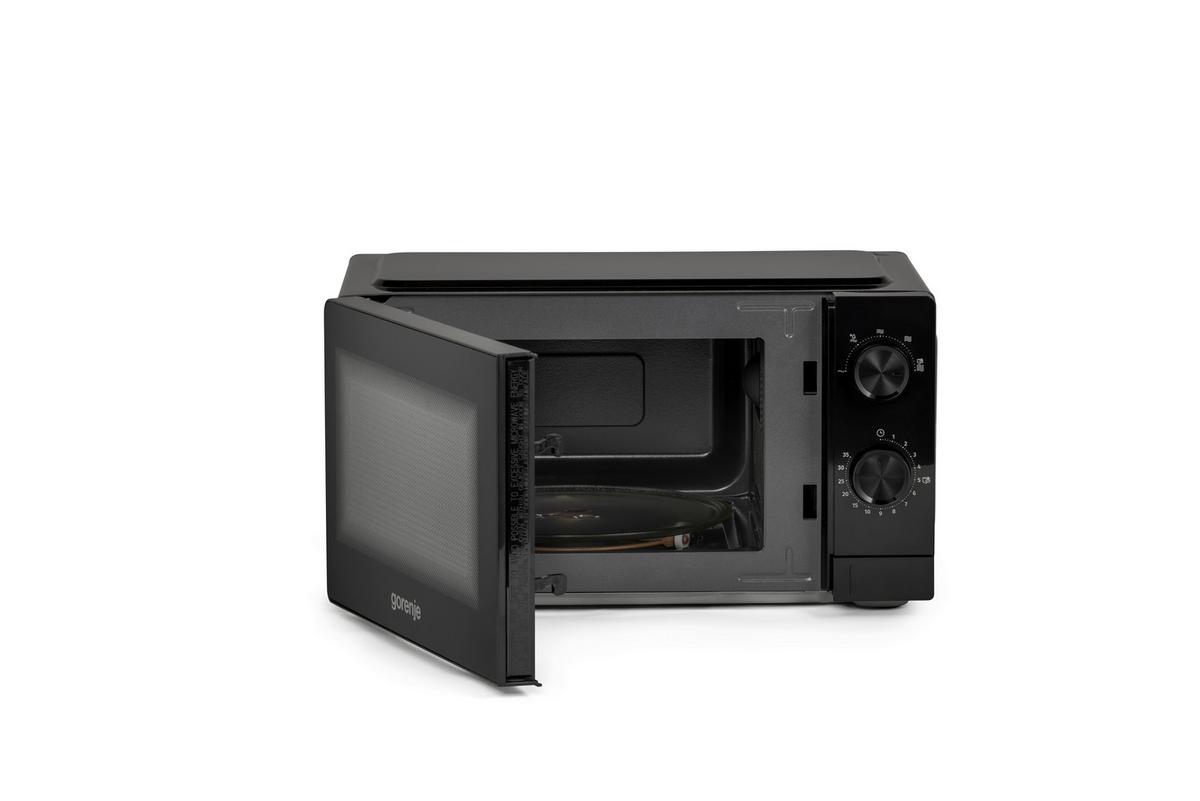 MIKROWELLE 20 Liter, 700W - Schwarz, Basics, Glas/Kunststoff (44,6/24,2/35,2cm) - Gorenje