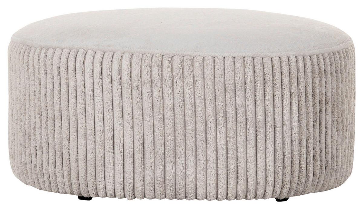 Hocker Borrby, Beige B: 75 cm - Beige/Schwarz, KONVENTIONELL, Textil (75/38cm) - MID.YOU