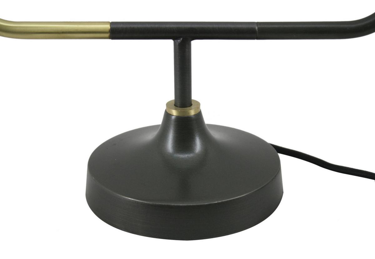 Tischleuchte Carlissa 287 Weiß - Goldfarben/Schwarz, Trend, Metall (58/15/38cm) - Kayoom