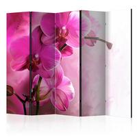 Paravent Pink B: 225 Cm - Pink, Basics, Holz/Textil (225/172/3cm) - artgeist