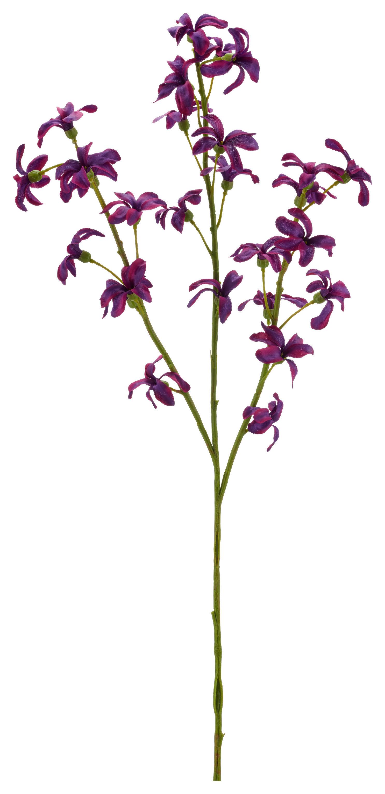 Dekoračná vetvička DEUTZIENZWEIG I -PAZ- - lila/zelená, Basics, kov/textil (73cm) - Mömax