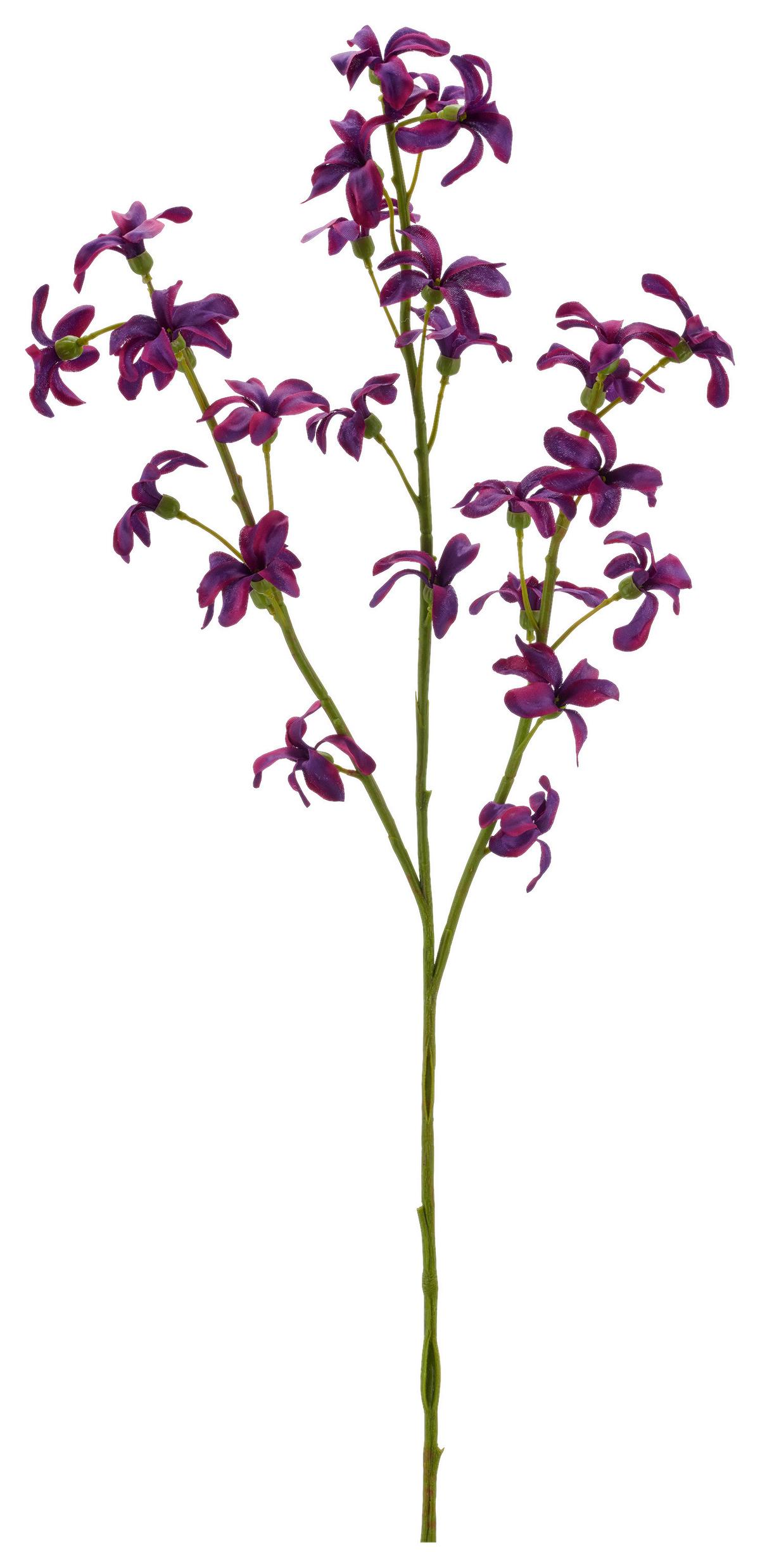 Dekoračná vetvička DEUTZIENZWEIG I -PAZ- - lila/zelená, Basics, kov/textil (73cm) - Mömax