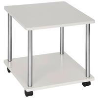 Beistelltisch Paul Schwarz/ Edelstahlfarbe/Kaschmir B:40cm - Kaschmir/Edelstahlfarben, MODERN, Holzwerkstoff/Kunststoff (40/41,5/40cm)