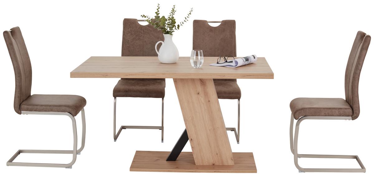 Esstisch Severin 138x90 Cm Eichefarben - Eichefarben, MODERN, Holzwerkstoff (138/76/90cm)