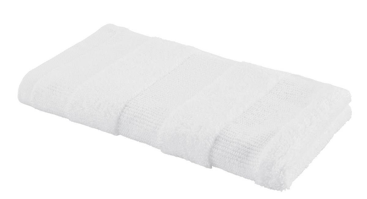 RUČNÍK PRO HOSTY Chris, 30/50cm, bílá - bílá, textil (30/50cm) - Premium Living