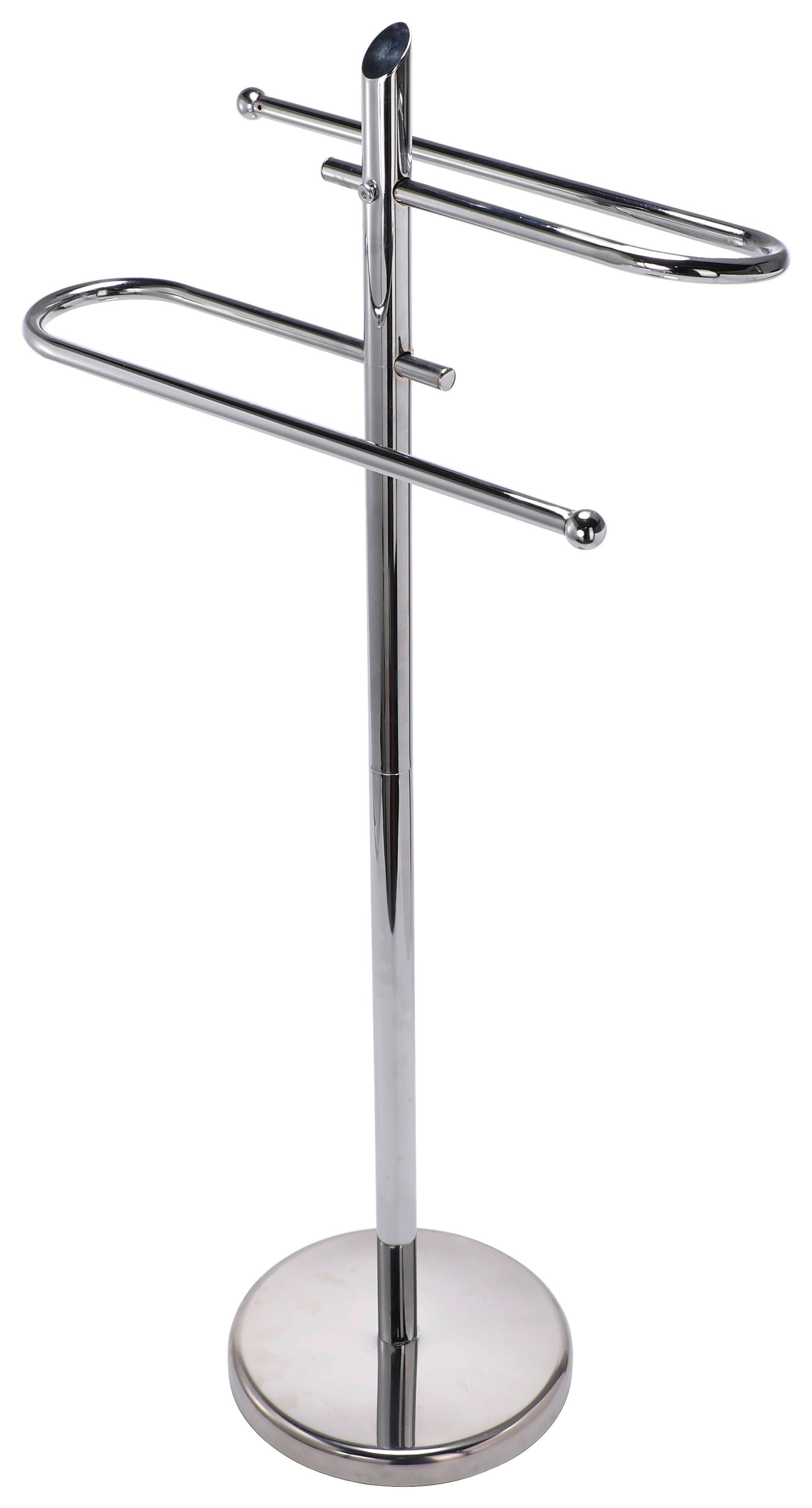 Handtuchhalter Como 2 B992498 Zum Stellen Metall Chrom - Chromfarben, KONVENTIONELL, Metall (22/85/22cm) - Homezone