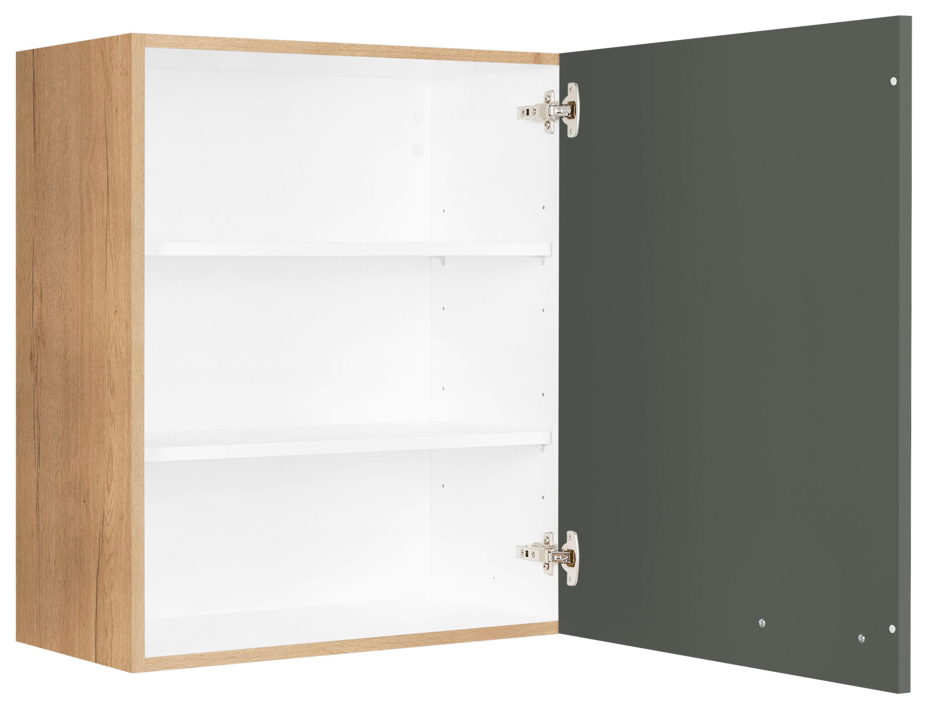 Küchenoberschrank Easytouch - Eichefarben/Grün, MODERN, Holzwerkstoff (60/72/35cm) - Nobilia