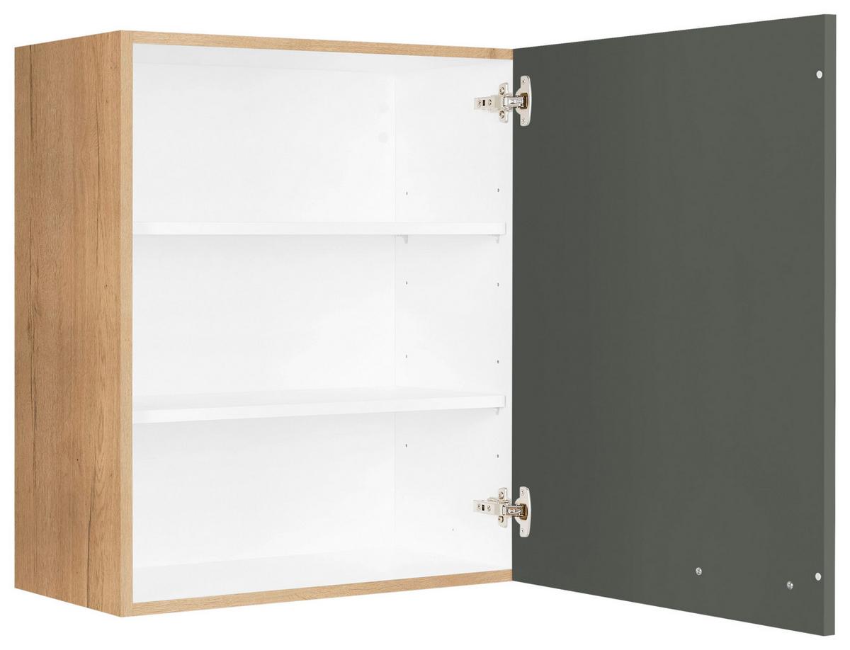 Küchenoberschrank Easytouch - Eichefarben/Grün, MODERN, Holzwerkstoff (60/72/35cm) - Nobilia