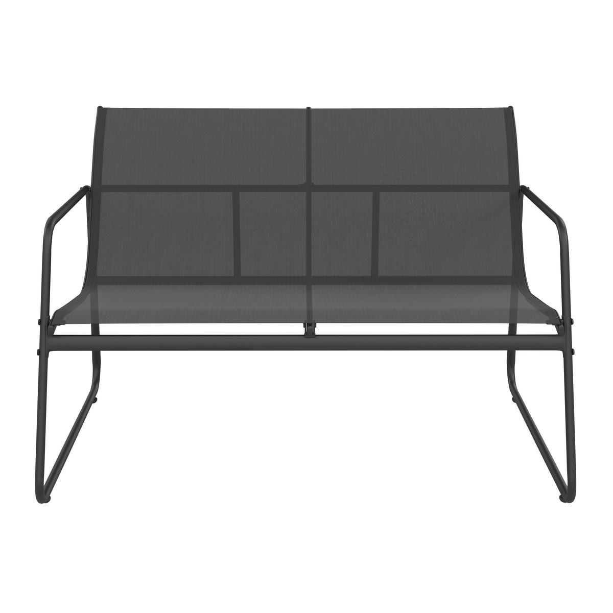 Loungegarnitur Porec - Grau, MODERN, Glas/Textil - Luca Bessoni