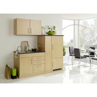 Küchenblock Toronto Graphit/buchefarben B: 190 Cm - Buchefarben/Graphitfarben, MODERN, Holzwerkstoff (190cm) - Held