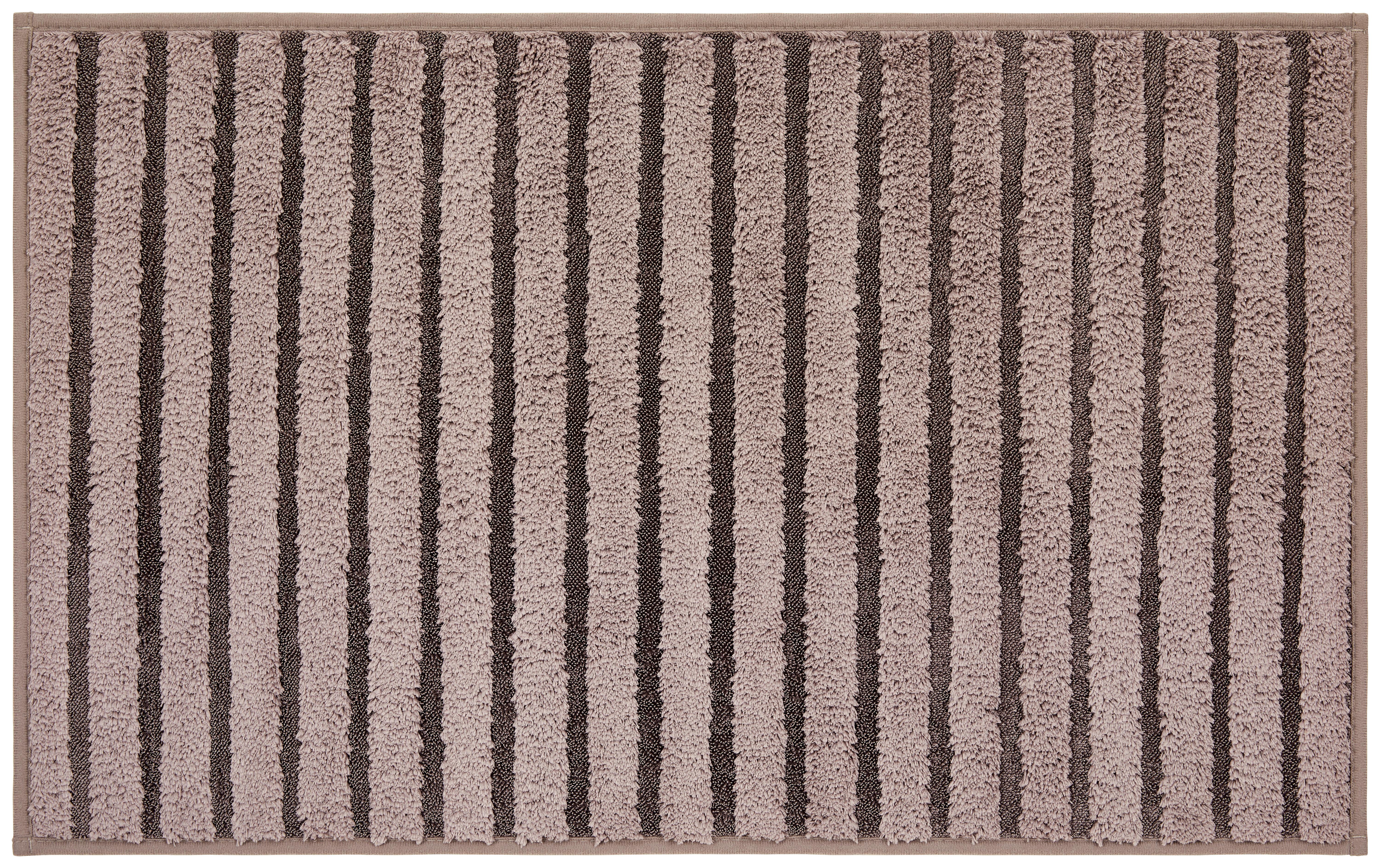 Badematte Elisa 50x80 cm Taupe Rutschhemmend - Taupe, ROMANTIK / LANDHAUS, Textil (50/80cm) - James Wood