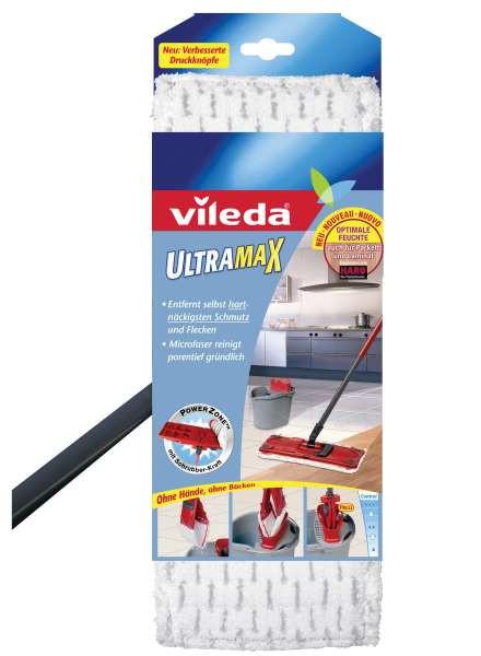 Ultramax Lapos Felmosó Vileda - piros, Konventionell, műanyag/fém - Vileda