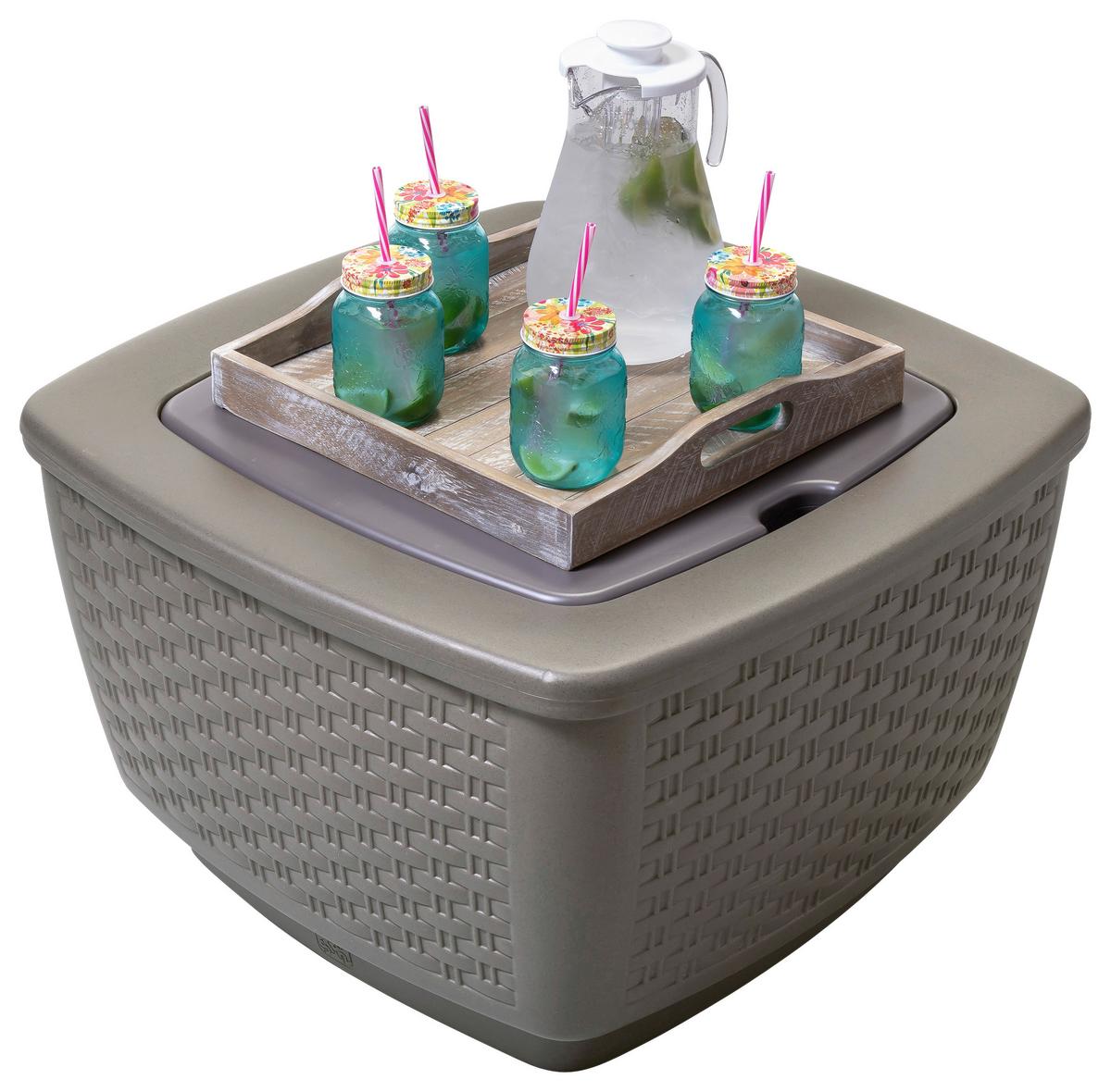 Kühlbox 518399 - Grau, KONVENTIONELL, Kunststoff (73,7/45,7/78,7cm) - Ambia Garden