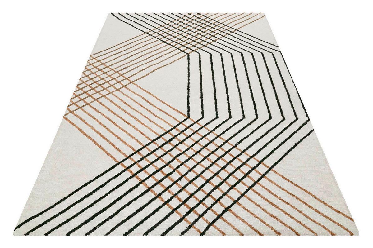 Tuftteppich Multicolor, Bxl: Ca. 140x200cm - Beige/Schwarz, MODERN, Textil (140/200cm) - Esprit