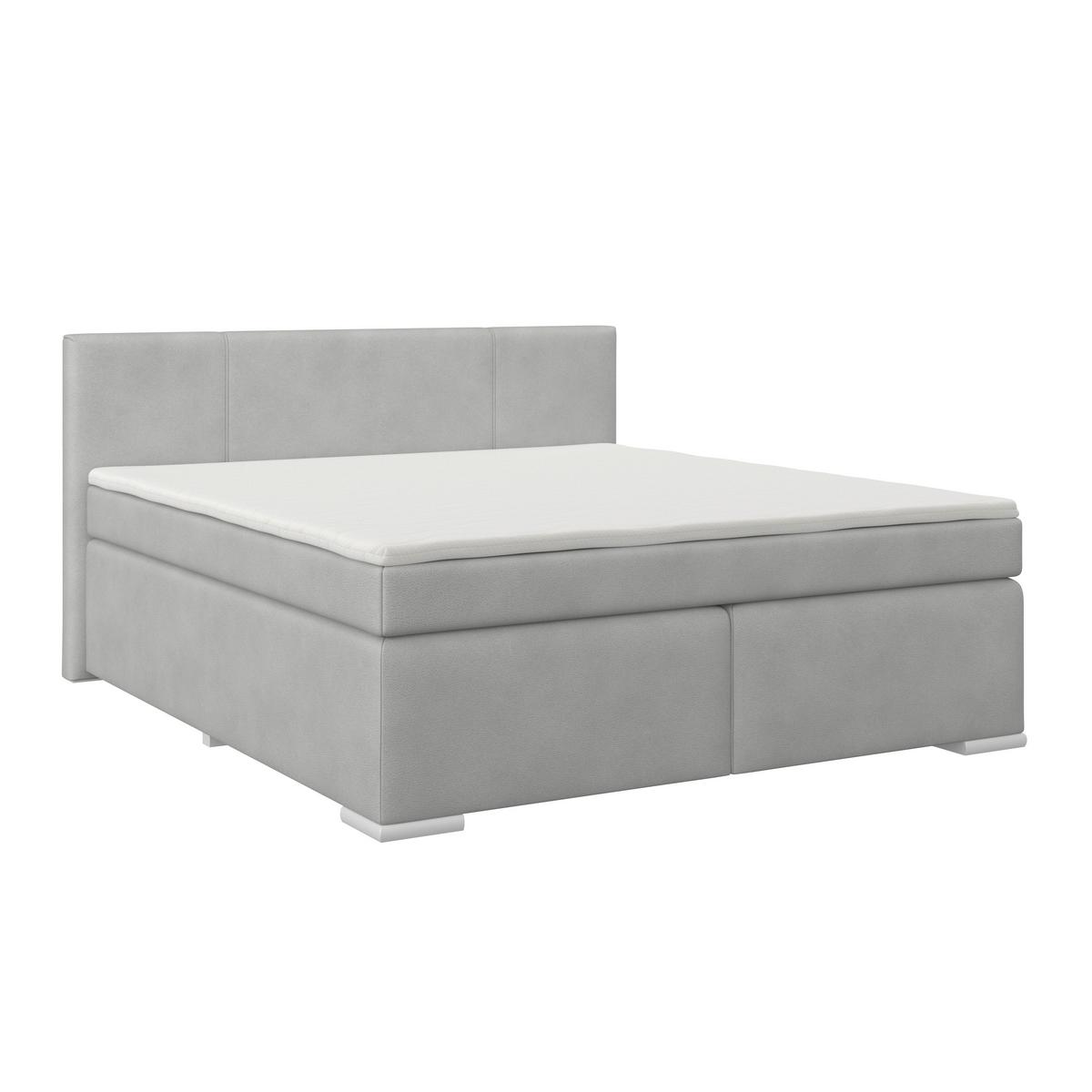 Boxspringbett Mira 1 - Schieferfarben, Basics, Holz/Kunststoff (180/200cm)
