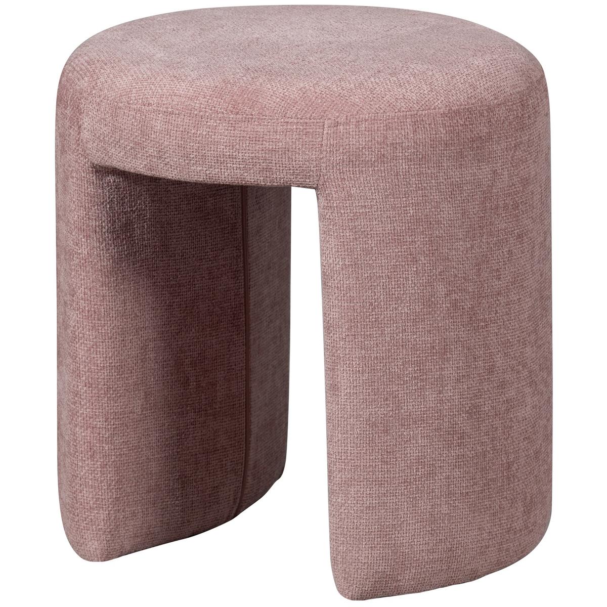 Hocker Charlie Rosa B: 45cm - Rosa, Design, Textil (45/47/45cm) - Livetastic