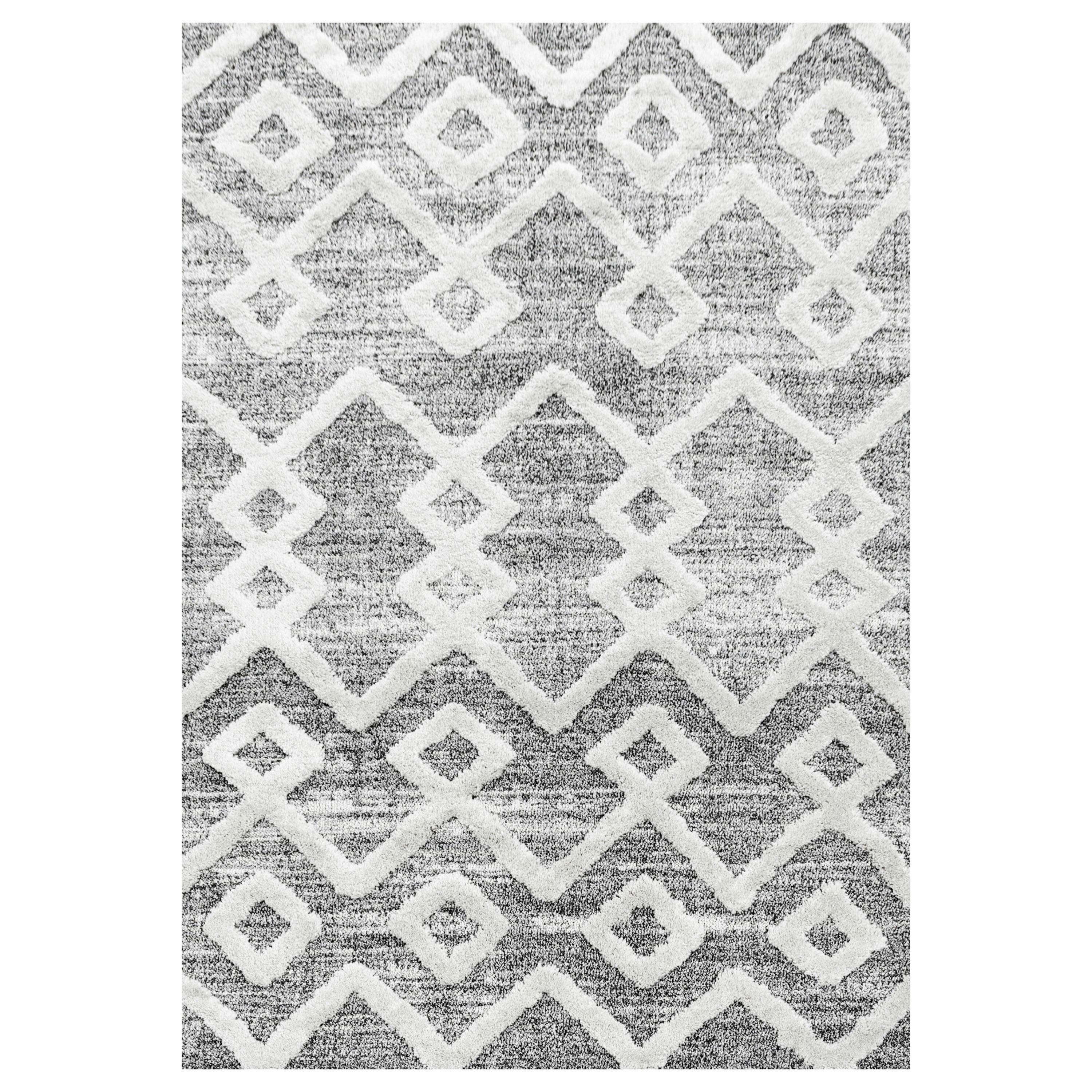Teppich Läufer Grau Pisa 80x250 cm - Grau, KONVENTIONELL, Textil (80/250cm)