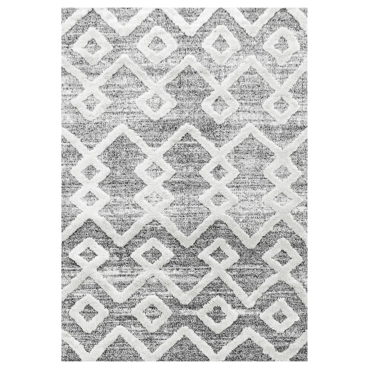 Teppich Läufer Grau Pisa 80x250 cm - Grau, KONVENTIONELL, Textil (80/250cm)