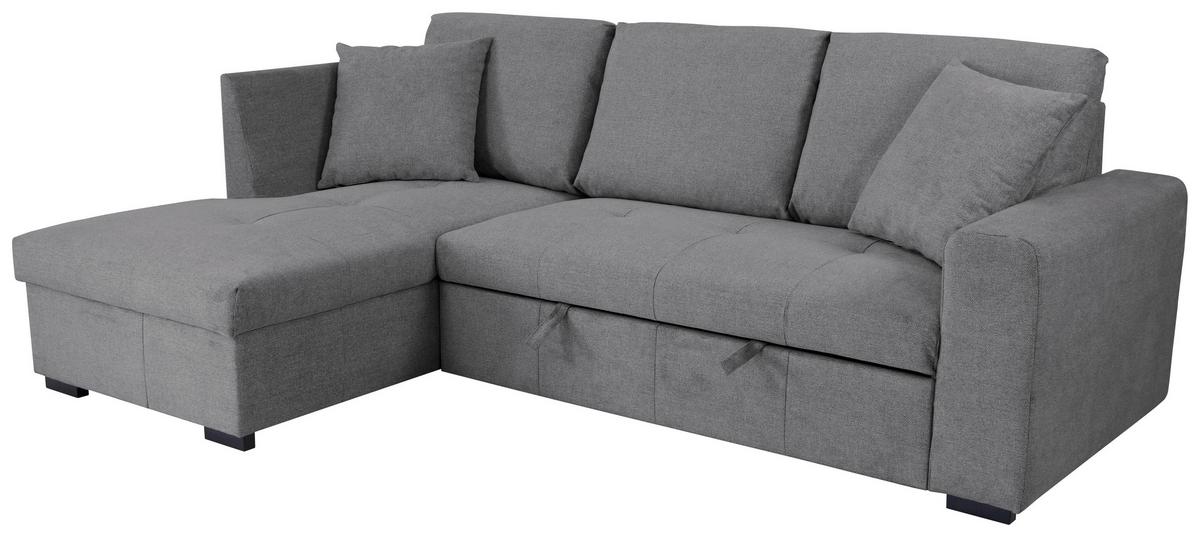Ecksofa Lukas Grau S: 158x239 Cm - Grau, Trend, Textil (158/239cm)