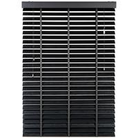 Jalousie Venetian 180x175 cm mit Schnurzug - Schwarz, Natur, Holz (180/175cm)