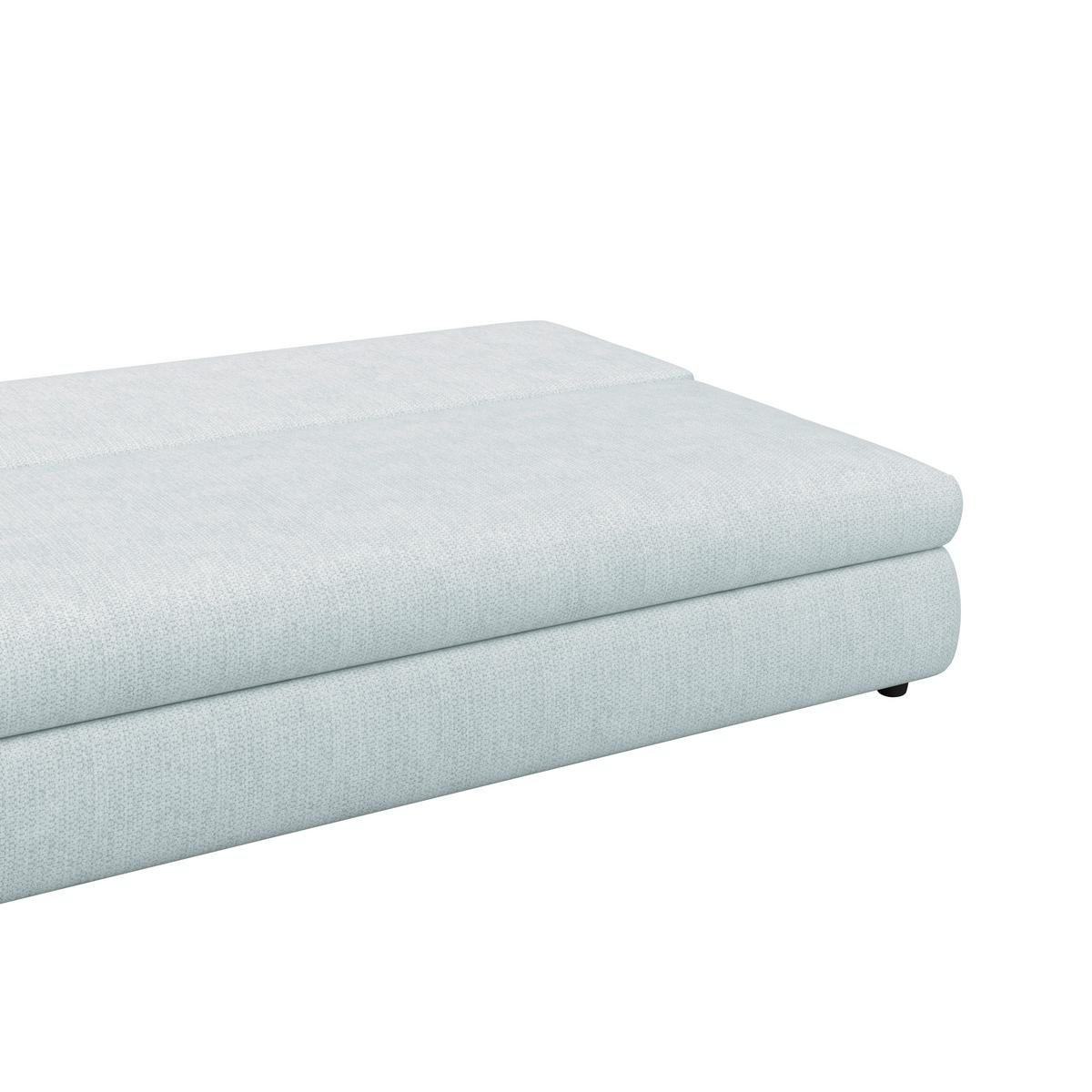 3-Sitzer-Sofa mit Schlaffunktion Olso eisblau - Hellblau, Trend, Holz/Kunststoff (205/72/100cm)