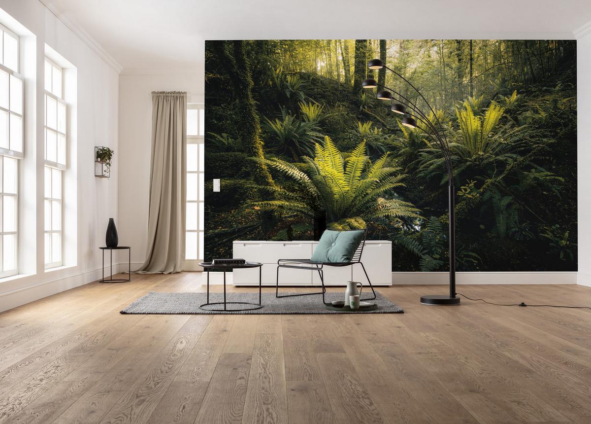 Fototapete Fjordland Woods - Multicolor, Trend, Textil (450/280cm)