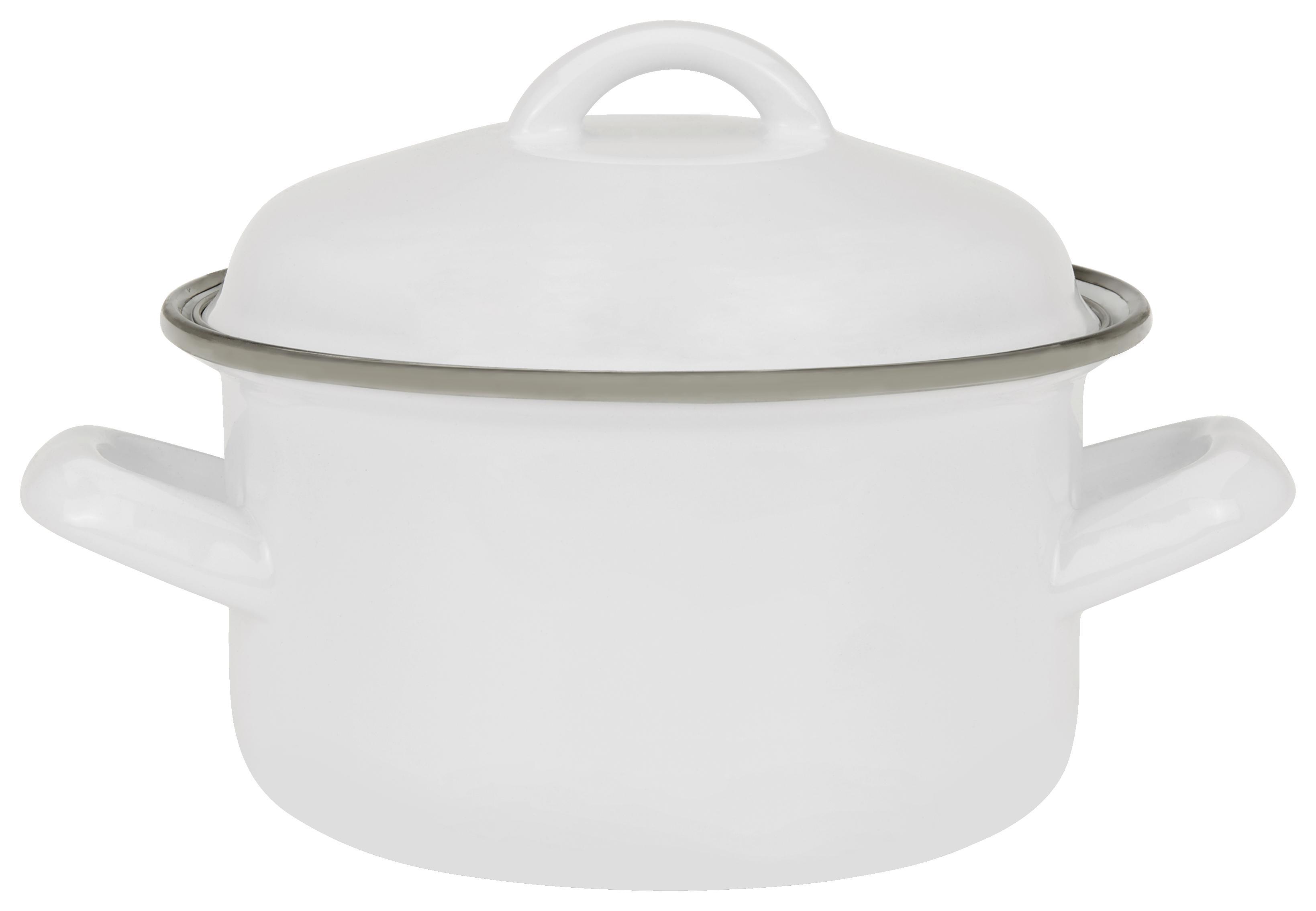 Főzőedény Kosima - Fehér, Lifestyle, Fém (12/8cm) - Ombra