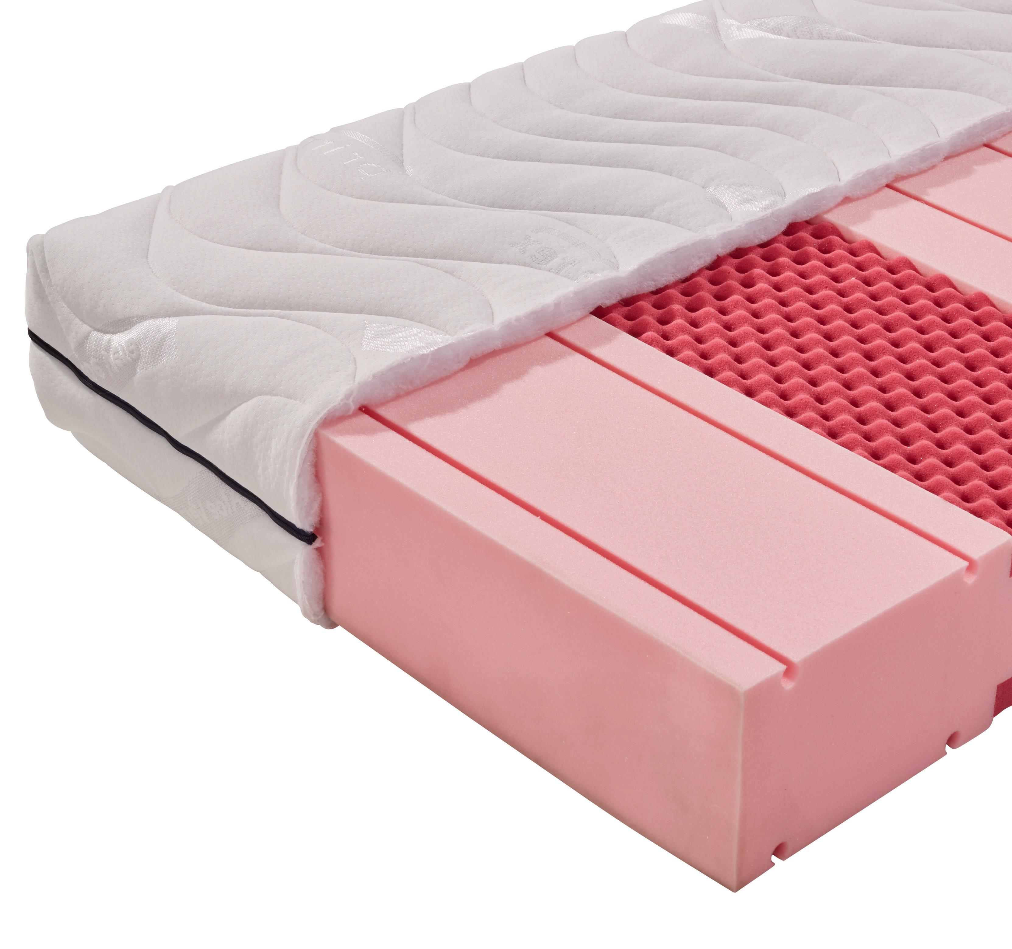 Komfortschaummatratze Comfort 140x200 cm H2 H: 20 cm - Weiß, MODERN, Textil (140/200cm) - Primatex