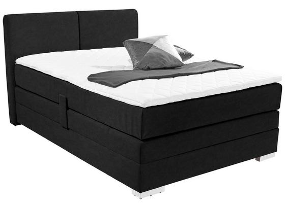Boxspringbett Tina 140x200 Schwarz - Schwarz, KONVENTIONELL, Textil (140/200cm) Boxspringbett Tina 140x200 Schwarz - Schwarz, KONVENTIONELL, Textil (140/200cm)