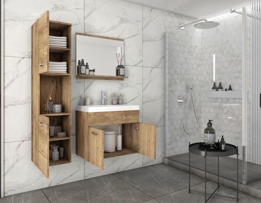 Badezimmer in Eiche Dunkel