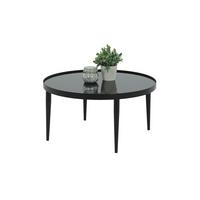 Couchtisch Ron Schwarz L: 80 Cm - Schwarz, Design, Glas/Metall (80/80/40cm) - Livetastic