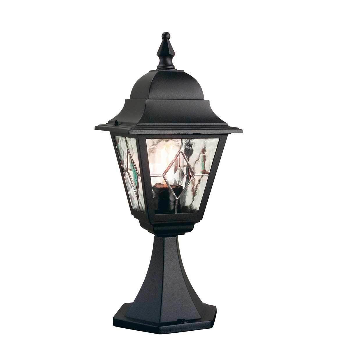 Wegeleuchte Nr3-Blk - Schwarz, KONVENTIONELL, Glas/Metall (44/18,4/18,4cm) - Elstead Lighting
